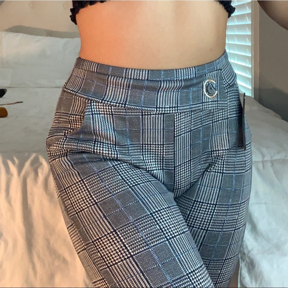plaid legging like pants